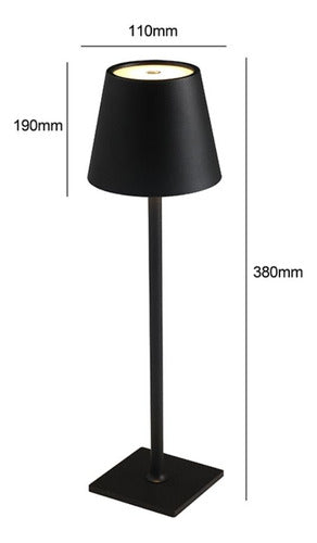 Lampara Led Táctil Elegante Portátil Recargable Usb Velador - Deus Group 
