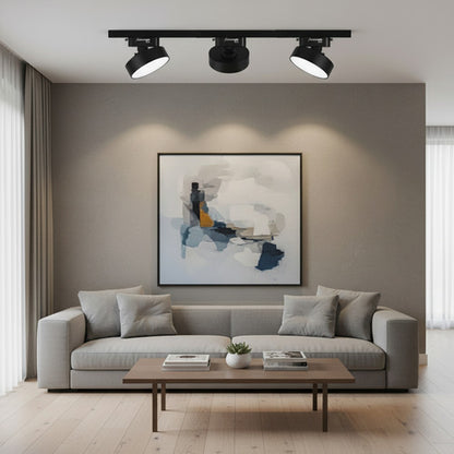 Pack 3 Foco Riel Panel Plafón Led 36w Riel Monofásico Techo