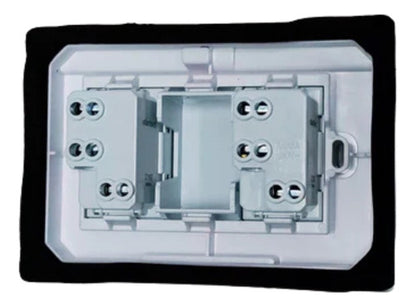 Tomacorriente Embutido Doble 10/16a Exterior  Ip55 250v Sec - Mi tienda 