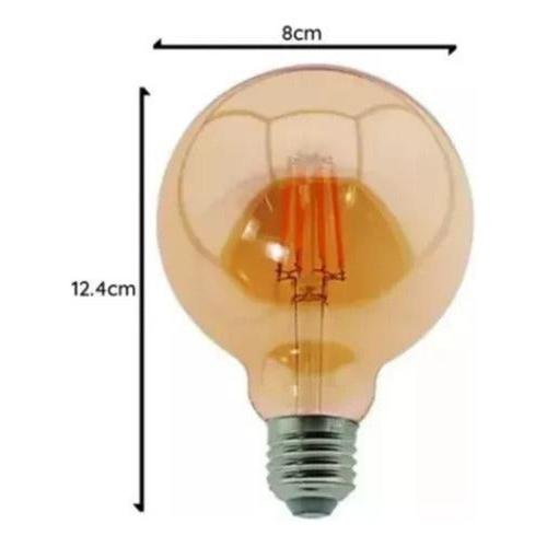 Pack 3 Ampolleta E27 Led G80 8w 2700k Konnergie Deus - Deus Group