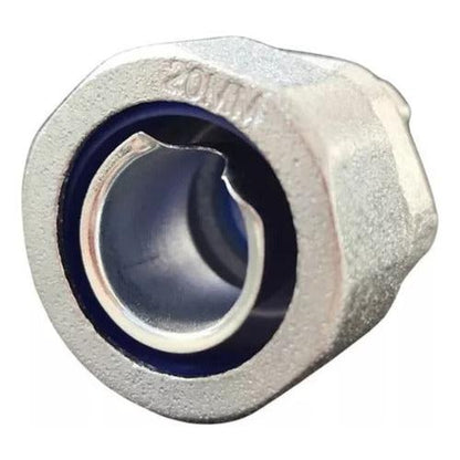 Pack 10 Conector Metálico Recto Para Flexible Metálico 20mm - Deus Group