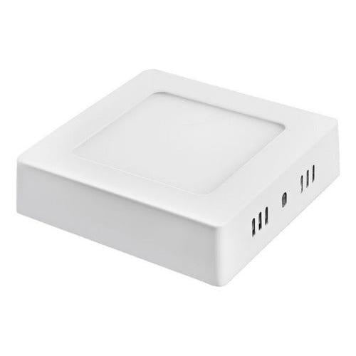 Panel Led Sobrepuesto Plafon Cuadrado 6w Calido Neutro Frio - Deus Group