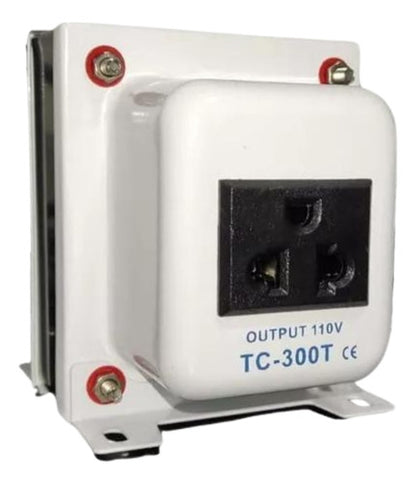 Auto Transformador Corriente 220v A 110v 300 Watts + Tierra - Deus Group 