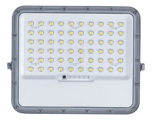 Foco Proyector Led Con Panel Solar 1400lm Luz Fria + Control