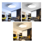 Lámpara Led 72w 40cm Sobrepuesta Moderna Pentágono + Control - Deus Group