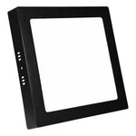 Panel Plafón Led 12w Sobrepuesto Cuadrado Borde Negro - Deus Group