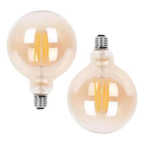 Pack 2 Ampolleta E27 Led G80 8w 2700k Konnergie Deus - Deus Group