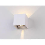 Aplique Led Cuadrado Doble Dirigible Luz Cálida 6w Color Blanco - Deus Group