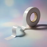 Cinta Transferible Blanca 24mm X 40m Adhesivo Doble Contacto Blanco
