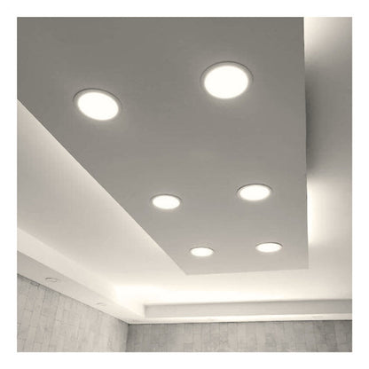 Panel Sobrepuesto Bio Negro Redondo 24w Calido Neutro Frio - Deus Group