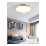 Panel Plafón Led Borde Madera Sobrepuesto  Moderno 30cm 36w - Deus Group
