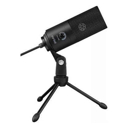Micrófono Gamer Fifine K669B USB con Control de Volumen Audio Claro para Twitch, Discord y PS5