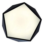 Lámpara Led 72w 40cm Sobrepuesta Moderna Pentágono + Control - Deus Group
