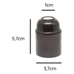 Portalámparas Baquelita Tornillo Soquete E27 250v 10a - Deus Group