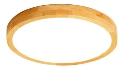 Panel Plafón Led Borde Madera Sobrepuesto  Moderno 40cm 76w - Deus Group 