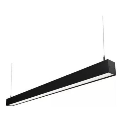 Lampara Led Lineal Colgante Pendant Negro 40w Driver Osram - Deus Group