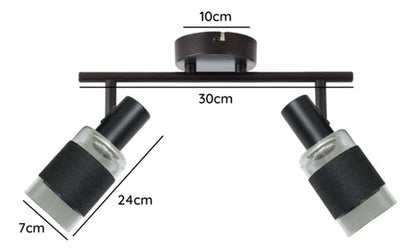 Pack 3 Aplique Doble Porta E14 Led Zaurak Konnergie Deus - Deus Group 