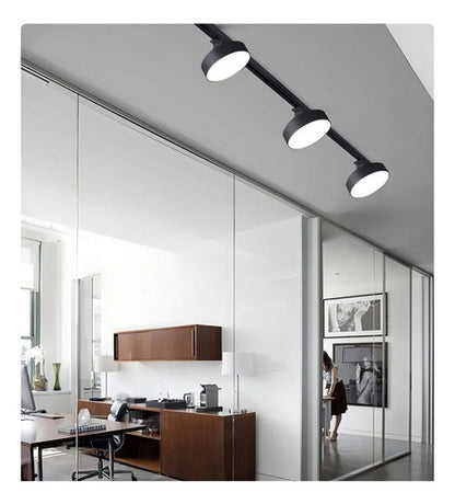 Pack 3 Foco Riel Panel Plafón Led 36w Riel Monofásico Techo