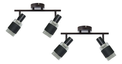 Pack 2 Aplique Doble Porta E14 Led Zaurak Konnergie Deus - Deus Group 