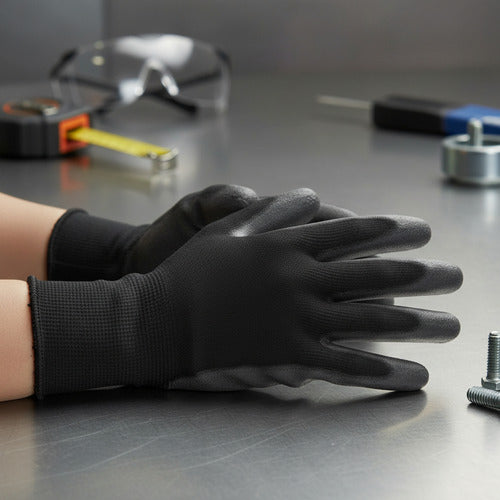 Guantes De Seguridad Palma Pu Flex Protección Industrial
