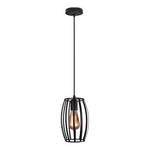 Lampara Colgante De Fierro Oval Vintage E27 - Deus Group