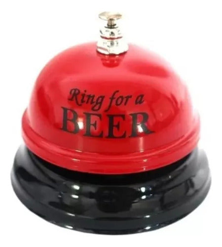 Campanilla Cerveza Timbre Mesa Recepción Pulsador O Mano - Deus Group 