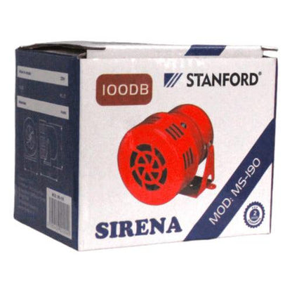 Sirena Metálica Mini Turbina 100db 220v Vdc Alarma Bocina - Deus Group