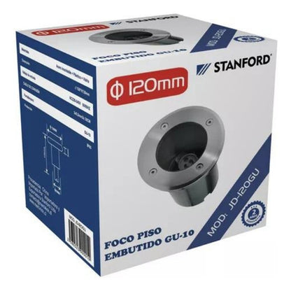 Foco Embutido Piso Porta Ampolleta Dicroico Gu10 Exterior - Deus Group 