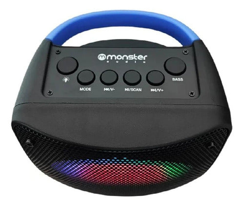 Parlante Monster Tws Speaker 4  Rgb 5.0 Karaoke Portable