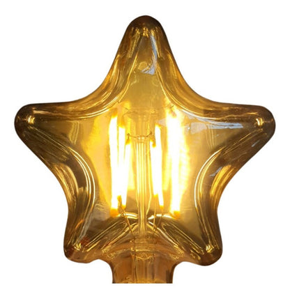 Ampolleta LED Vintage Estrella 4W Ámbar 2700K - Deus Group 