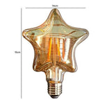 Ampolleta LED Vintage Estrella 4W Ámbar 2700K - Deus Group