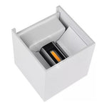 Aplique Led Cuadrado Doble Dirigible Luz Cálida 6w Color Blanco - Deus Group