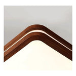 Panel Plafón Led Borde Madera Sobrepuesto Cuadrado  30cm 24w - Deus Group