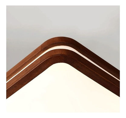 Panel Plafón Led Borde Madera Sobrepuesto Cuadrado  30cm 24w - Deus Group 