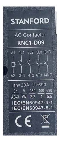 Contactor 9a 1no Ip20 Stanford Protector Circuito Seguridad - Mi tienda 