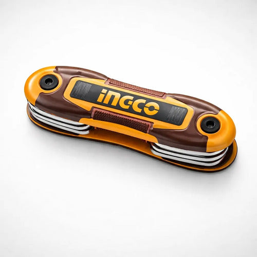 Set Llaves Torx Llavero 8 Piezas T9-t40 Ingco Hhk14083 Amarillo