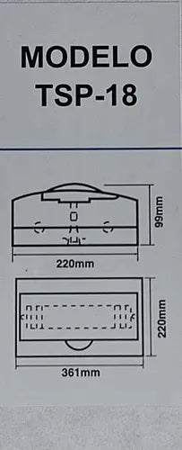 Tablero Sobrepuesto Caja Ip40 18 Circuitos Sec