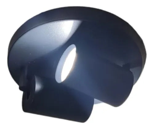 Aplique Porta Gu10 Doble Base Redonda Sobrepuesto Elegante