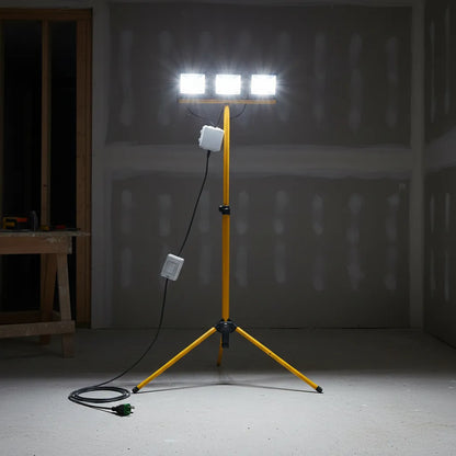 Pack 3 Foco Led 30w Soporte Atril Tripode 150cm + Cableado