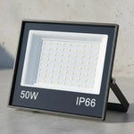 Foco Proyector De Area Led 50w Seguridad Exterior Sec Luz Blanco Frío