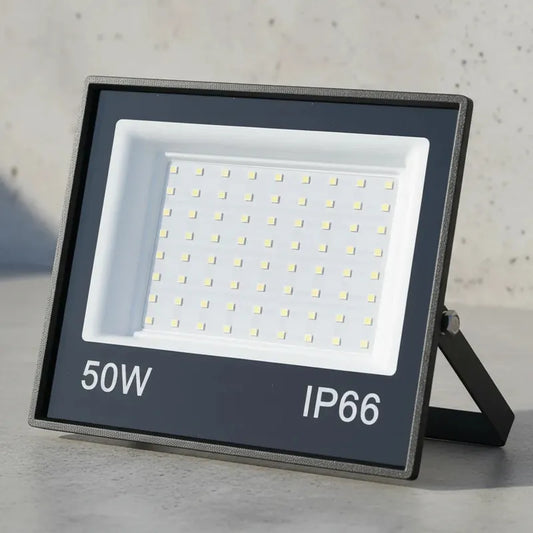 Foco Proyector De Area Led 50w Seguridad Exterior Sec Luz Blanco Frío