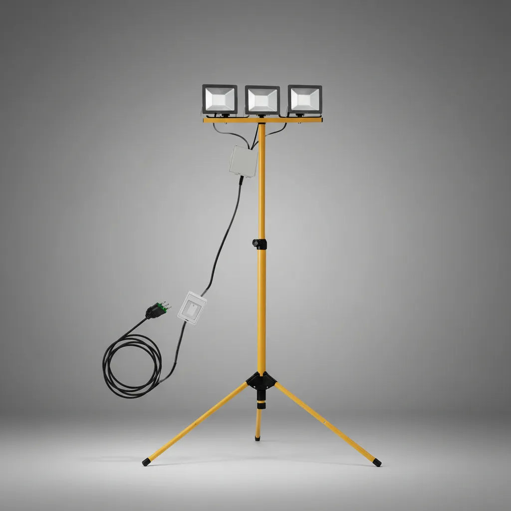 Pack 3 Foco Led 30w Soporte Atril Tripode 150cm + Cableado