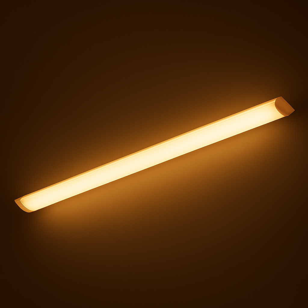 Tubo Led T5 Batten Con Base Empavonado 9w 60cms
