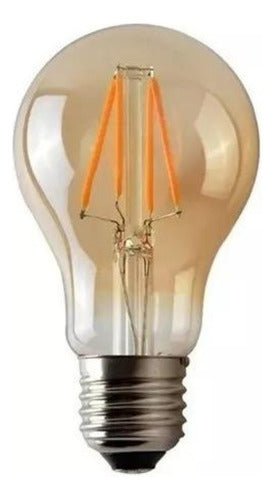 Ampolleta LED A60 Vintage 4W E27 2700K Ámbar