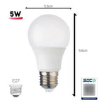 Ampolleta LED Base Rosca Normal E27 5W SEC - Mi tienda