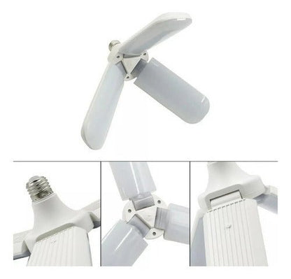Ampolleta LED Fan 3 Ángulos Ajustable 45W Luz Fría E27 - Mi tienda 