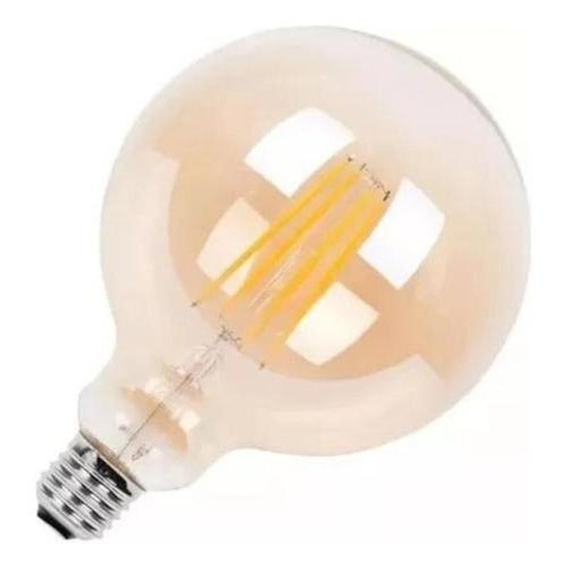 Ampolleta LED G80 Globo Vintage 4W E27 2700K Ámbar - Mi tienda