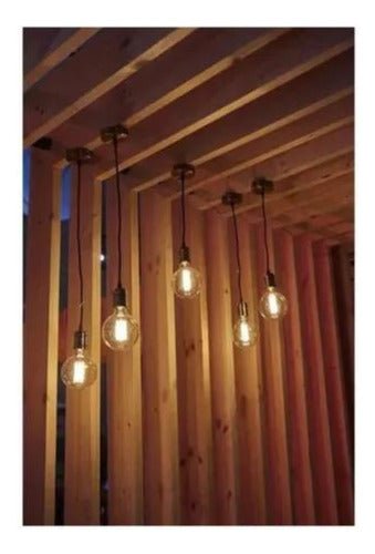 Ampolleta LED G80 Globo Vintage 4W E27 2700K Ámbar - Mi tienda 