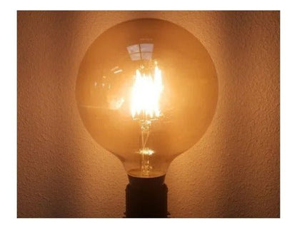 Ampolleta LED G80 Globo Vintage Filamento Retro 8W E27 2700K - Mi tienda 
