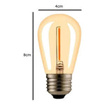 Ampolleta LED S14 Filamento E27 1W 2700K - Mi tienda